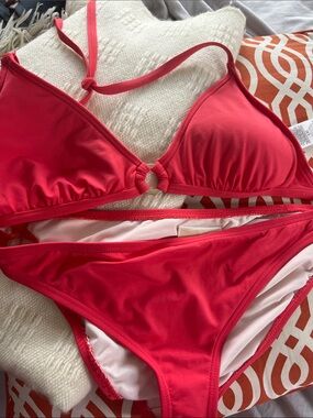 Michael Kors Bright Red Bikini Bottom